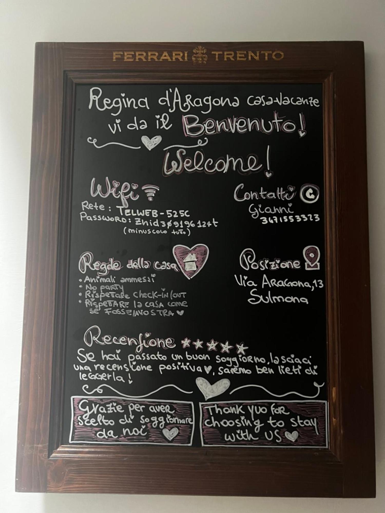 Regina D'Aragona Casa Vacanze Sulmona Exteriör bild